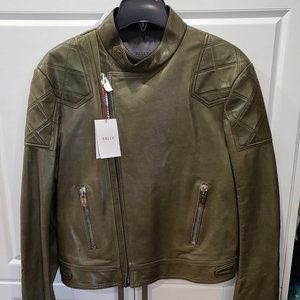 Bally Leather Biker Jacket